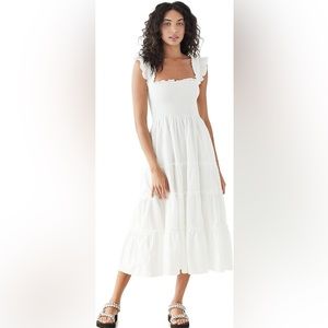 O.p.t Lazy Afternoon Nap Dress White Medium NWT